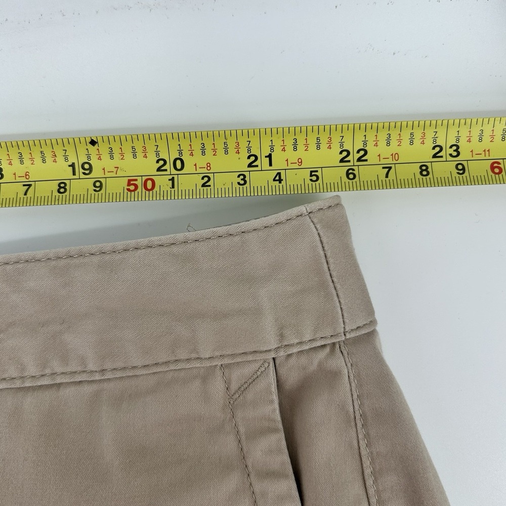 LL Bean Favorite Fit Shorts Womens 22W Khaki Bermuda Chino Momcore Americana - Picture 8 of 9